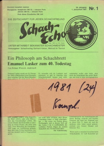 Schach-Echo 1981